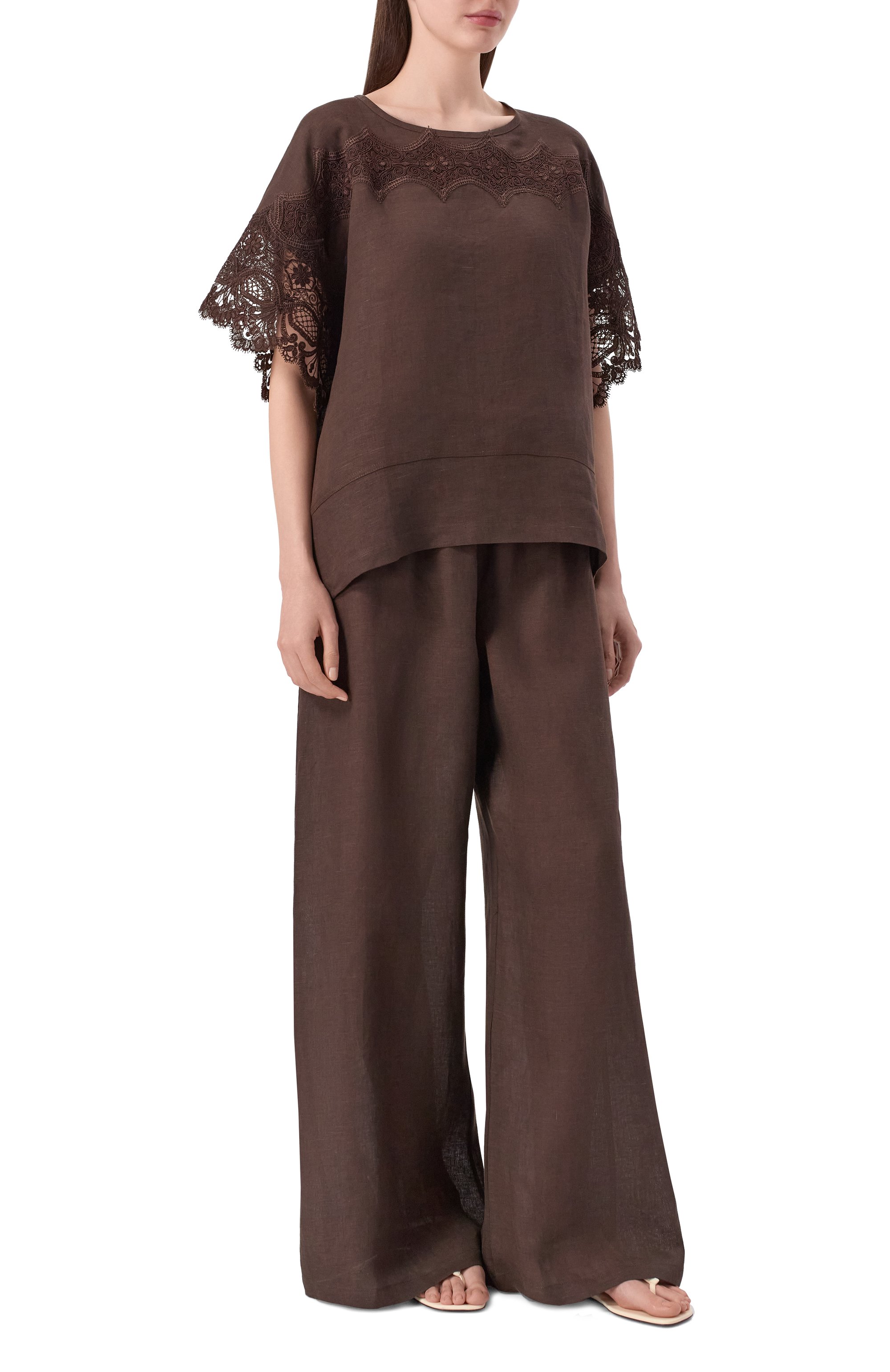 Топ изо льна и вискозы MAURIZIO, арт. W08460881, фото 2