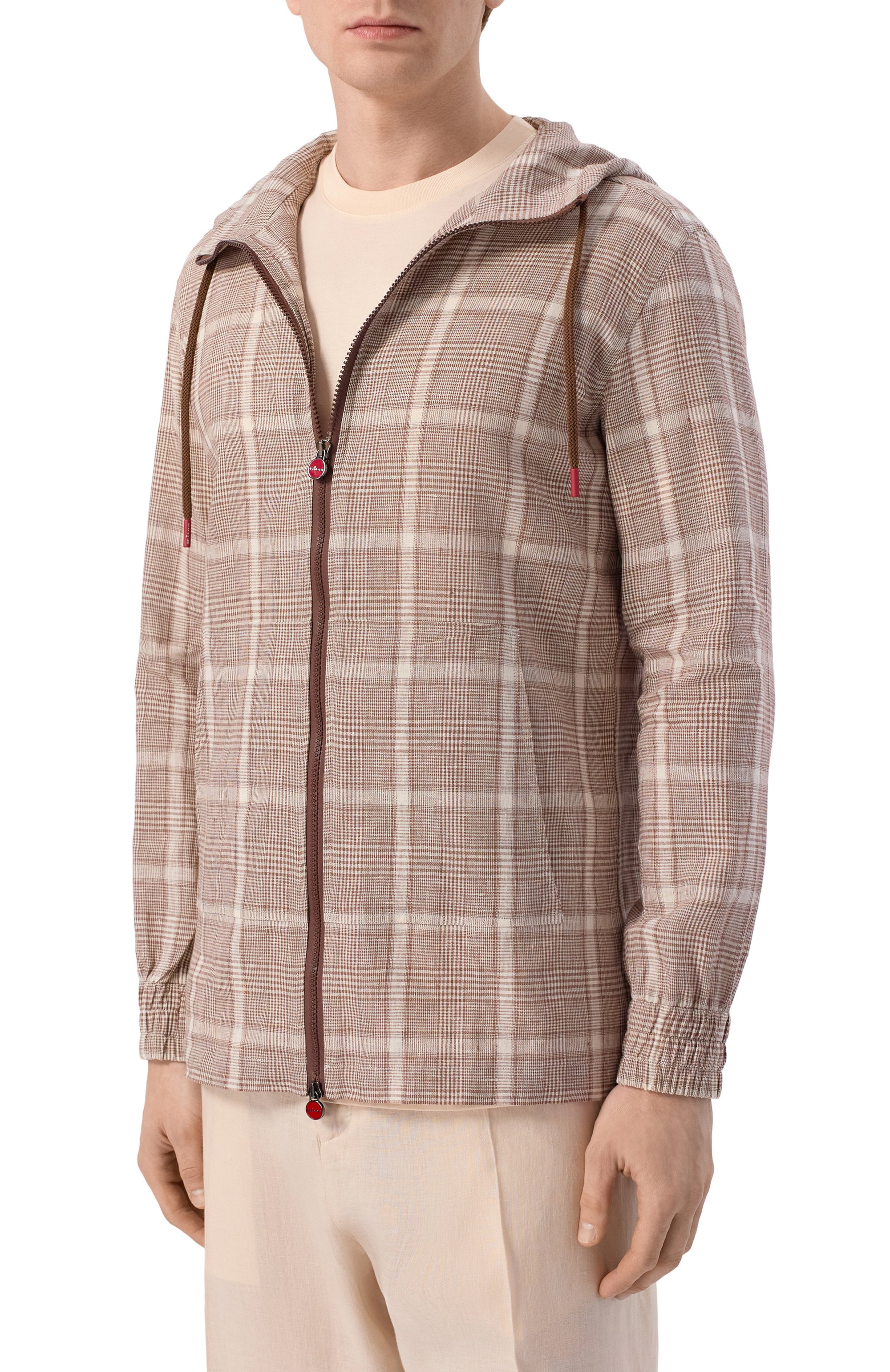 Льняная куртка-рубашка KITON, арт. UMC010H096380, фото 3