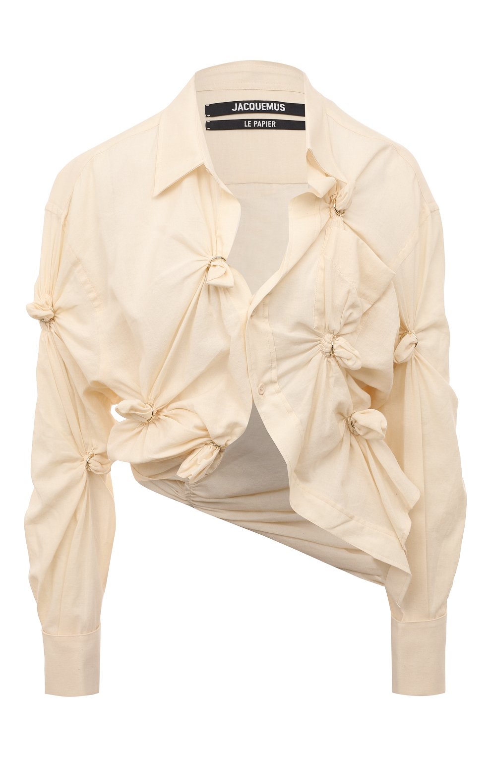 Хлопковая блузка JACQUEMUS, арт. 22H223SH027/1061OFFWHITE, фото 1