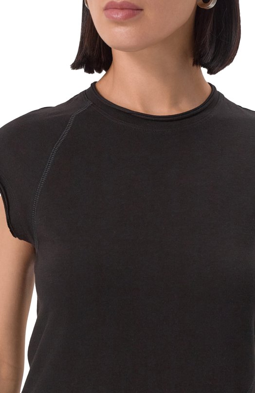 Хлопковая футболка Helmut Lang P05HW504 Чёрный  P05HW504 Фото 5