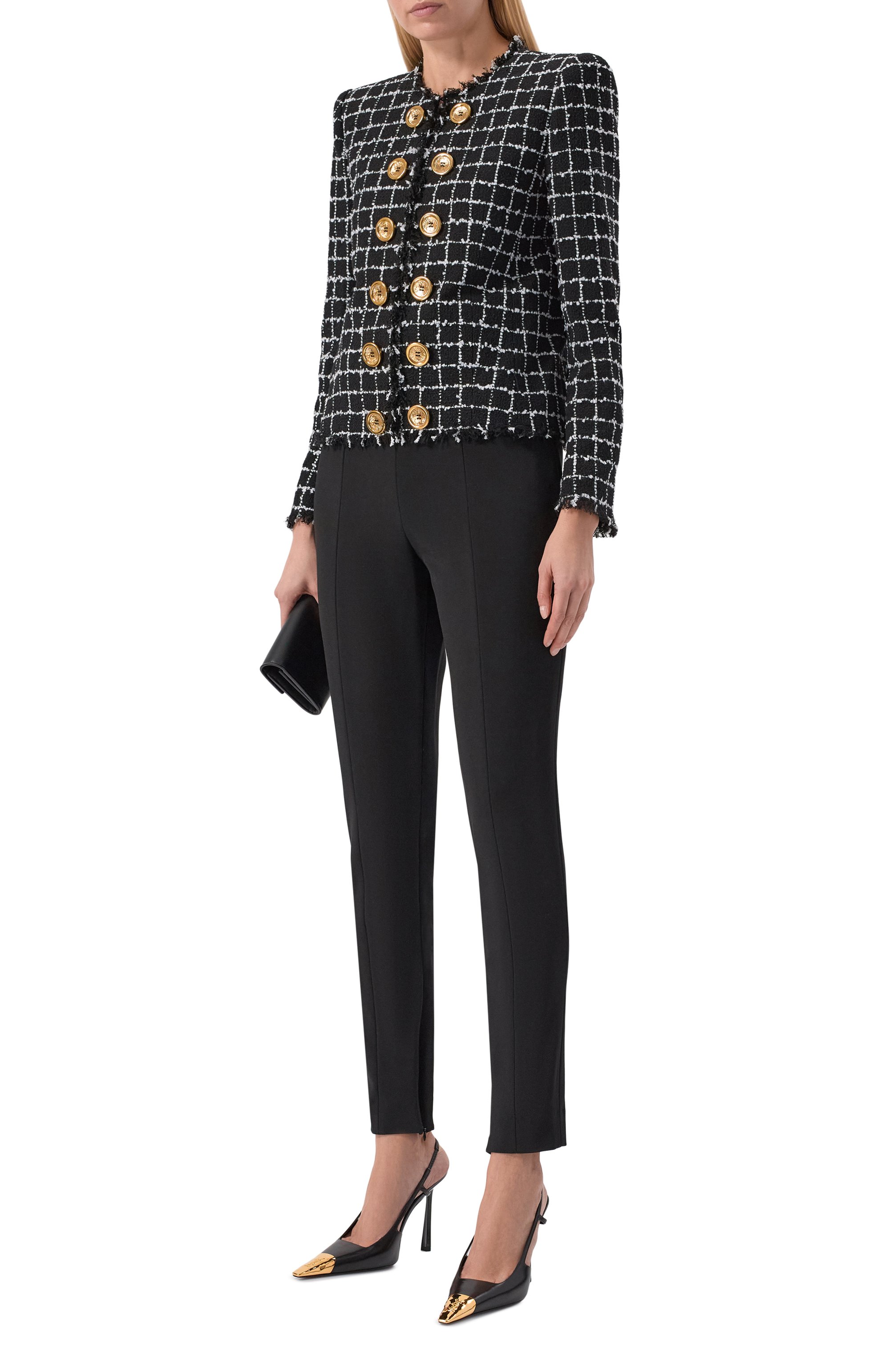 Твидовый жакет BALMAIN, арт. GF1SM509/XL62, фото 2