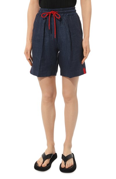 Льняные шорты KITON, арт. D55115H08442, фото 3