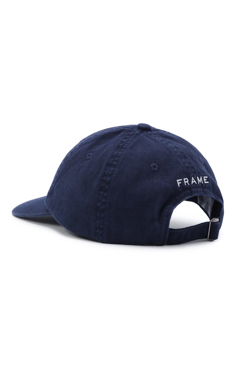 Женская хлопковая бейсболка frame x ritz paris FRAME DENIM темно-синего цвета, арт. MP25WHT002 | Фото 3 (Материал: Хлопок, Текстиль; Нос: Не проставлено)