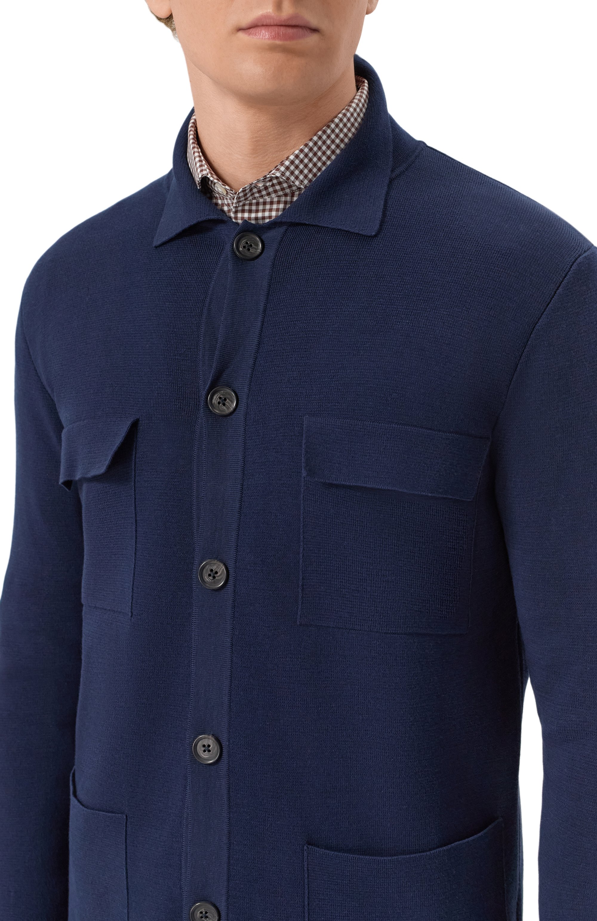 Хлопковая рубашка CORNELIANI, арт. 25M595-2525155, фото 5