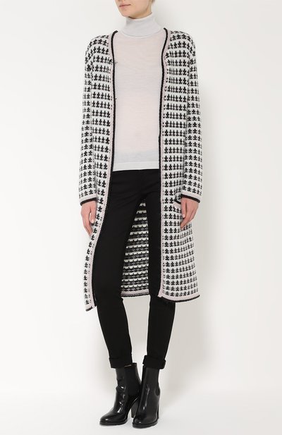 Удлиненный кардиган с контрастным принтом MONCLER, арт. B2-193-94945-00-9487D, фото 2