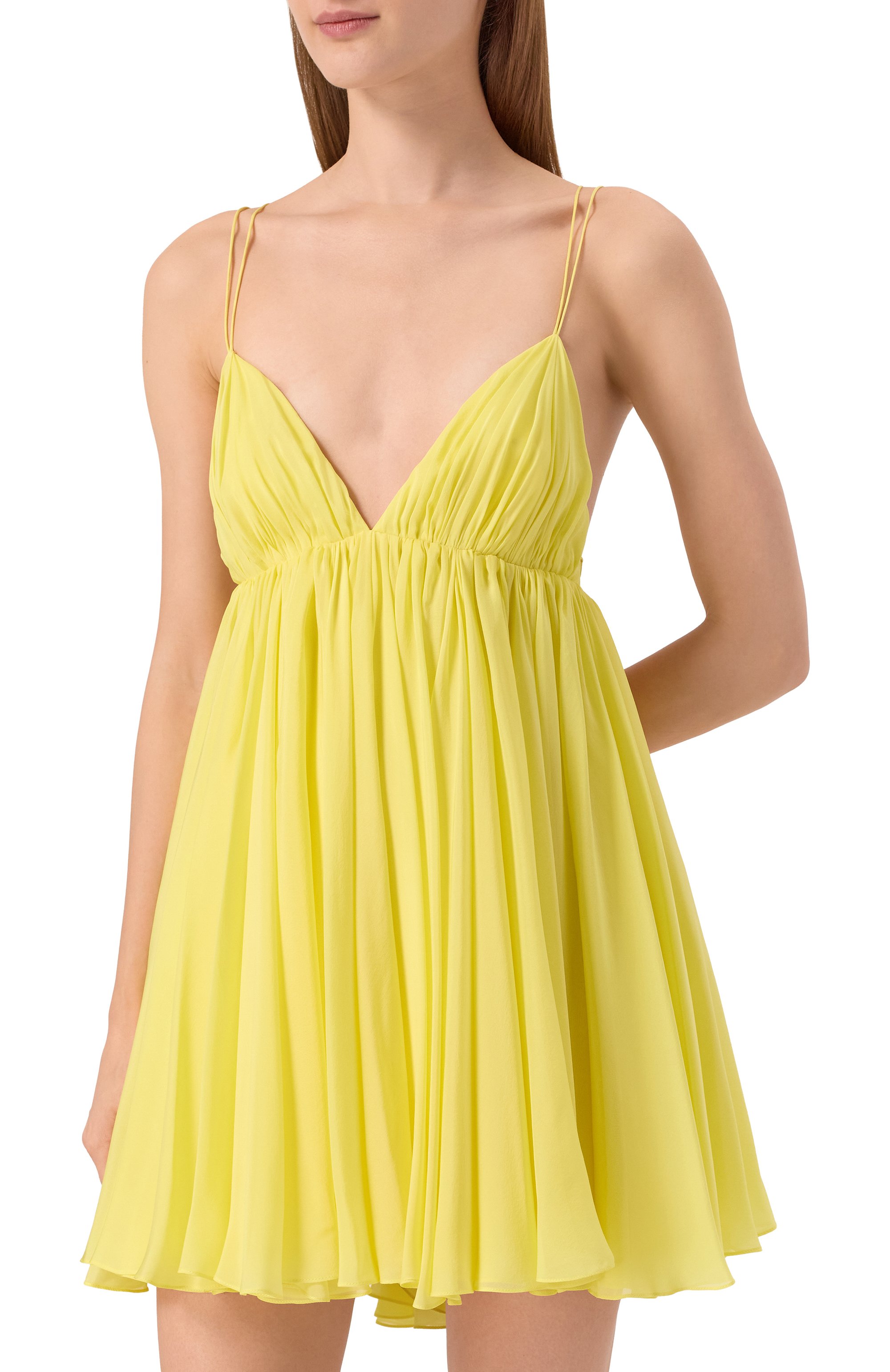 Шелковое платье YVON желтого цвета по цене 89800 руб., арт. 0 230021, фото 3 Шелковое платье YVON, арт. 0 230021, фото 3