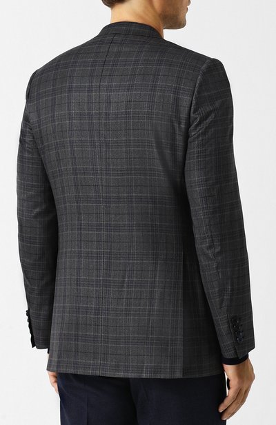 Однобортный пиджак из смеси шерсти и кашемира с шелком BRIONI, арт. RG0J0L/07A8Q/BRUNIC0/2, фото 4