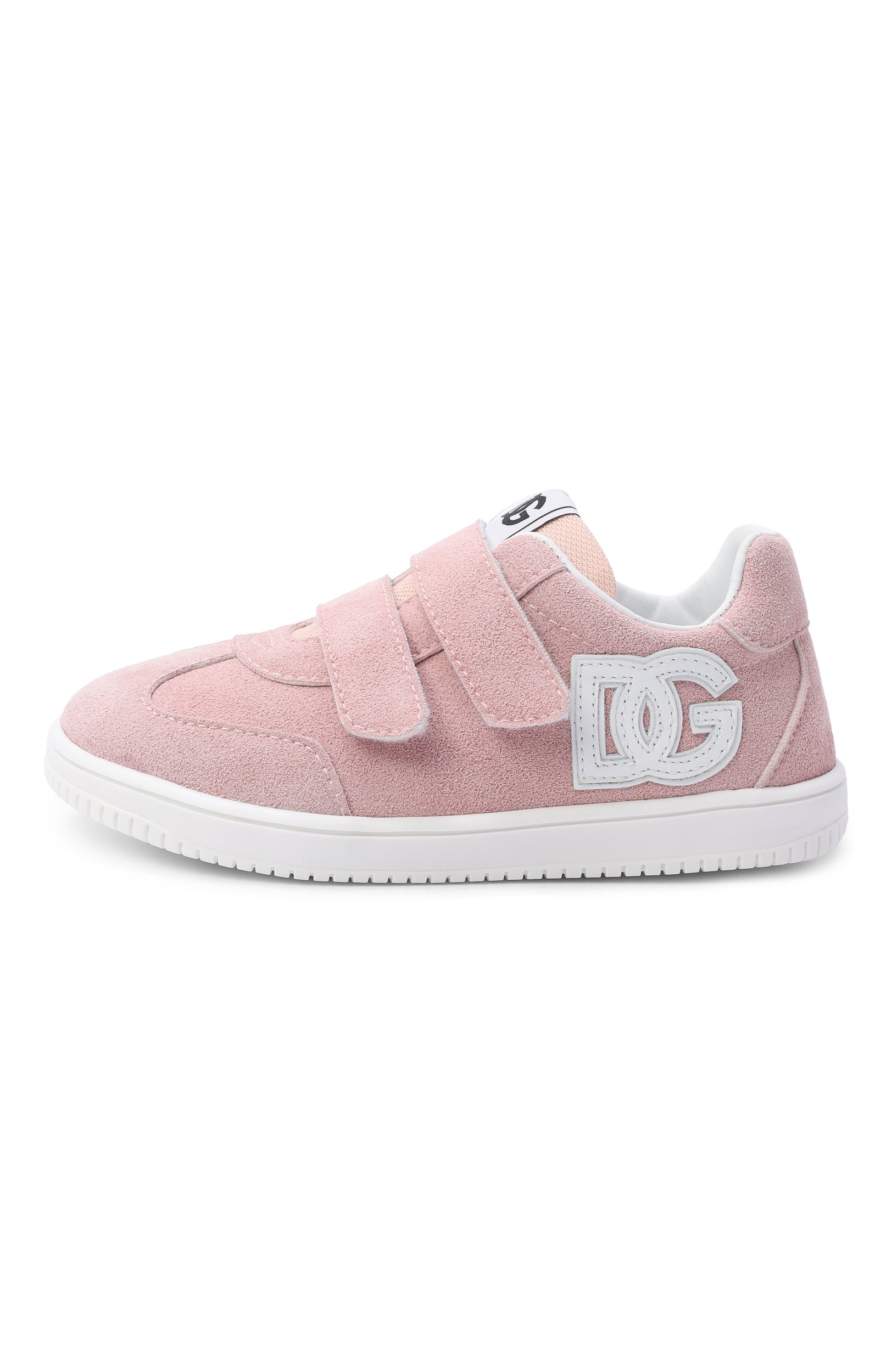 Замшевые кеды dg original DOLCE & GABBANA светло-розового цвета по цене 34550 руб., арт. DN0240/A3M40, фото 2 Замшевые кеды dg original DOLCE & GABBANA, арт. DN0240/A3M40, фото 2