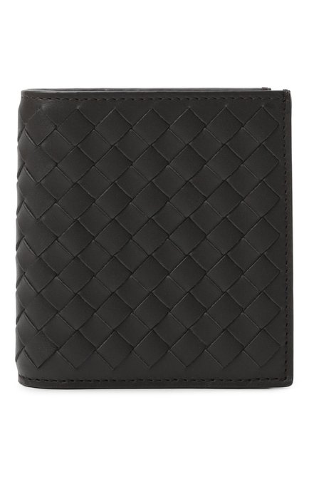 Мужской кожаная обложка для паспорта BOTTEGA VENETA темно-коричневого цвета, арт. 222338/V47W1 | Фото 1 (Автоматизация состава: Проставлено; Материал: Натуральная кожа; Нос: Не проставлено)