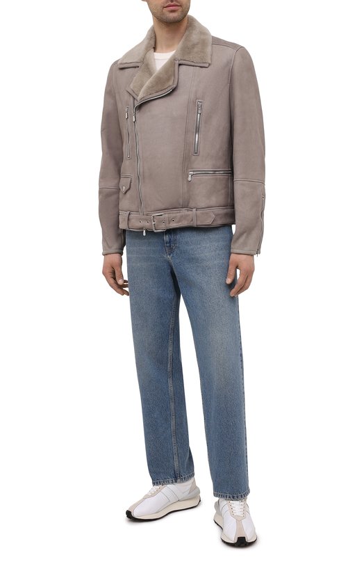 Дубленка из овчины Brunello Cucinelli MPMV01565 Серый  MPMV01565 Фото 2