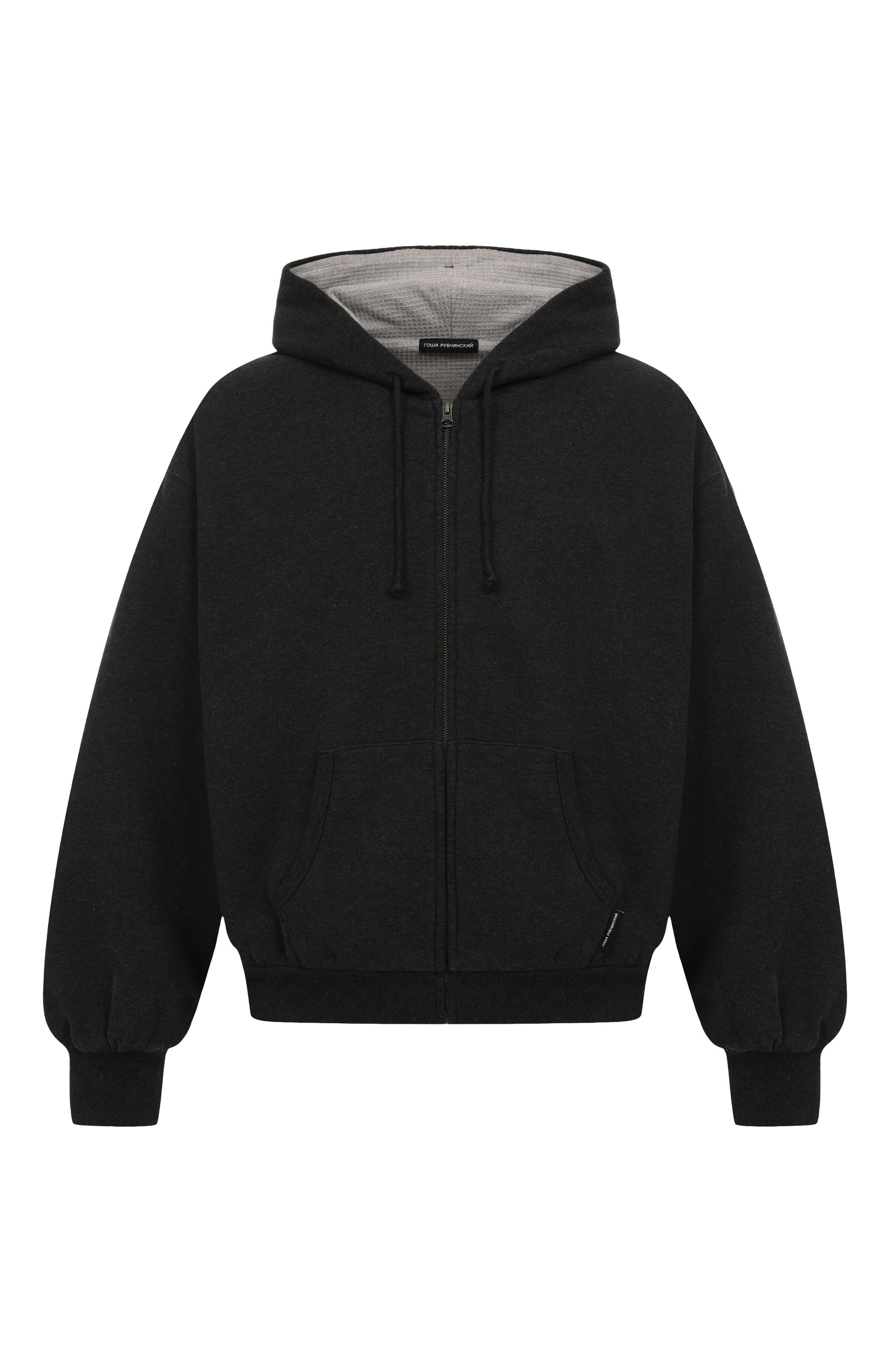 Хлопковая толстовка ГОША РУБЧИНСКИЙ, арт. HD_1401_DARK_GREY_MELANGE, фото 1