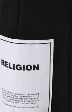 Мужские хлопковые брюки RELIGION черного цвета, арт. 39EPLP39 | Фото 5 (Материал внешний: Синтетический материал, Хлопок; Случай: Повседневный; Длина (брюки, джинсы): Стандартные; Драгоценные камни: Проставлено; Материал сплава: Проставлено; Стили: Кэжуэл)