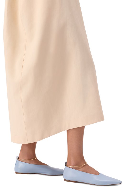 Кожаные балетки Jil Sander J15WZ0039/P7588 Голубой  J15WZ0039/P7588 Фото 2