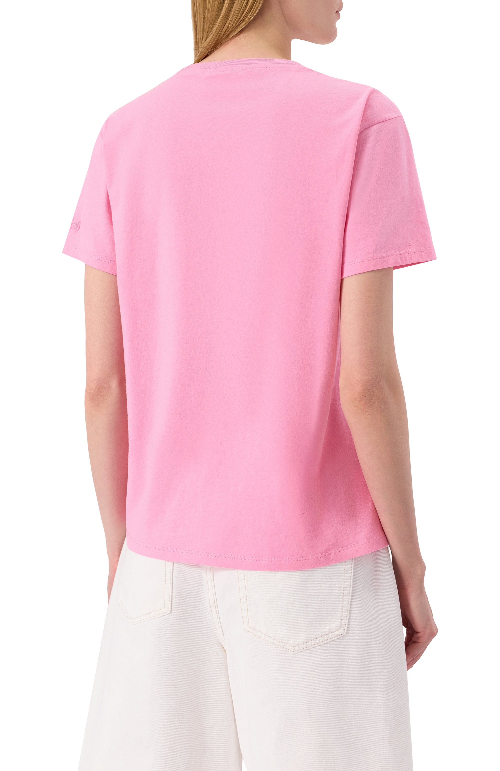 Хлопковая футболка MC2 SAINT BARTH розового цвета по цене 10450 руб., арт. STBW EMILIE/06015H, фото 4 Хлопковая футболка MC2 SAINT BARTH, арт. STBW EMILIE/06015H, фото 4