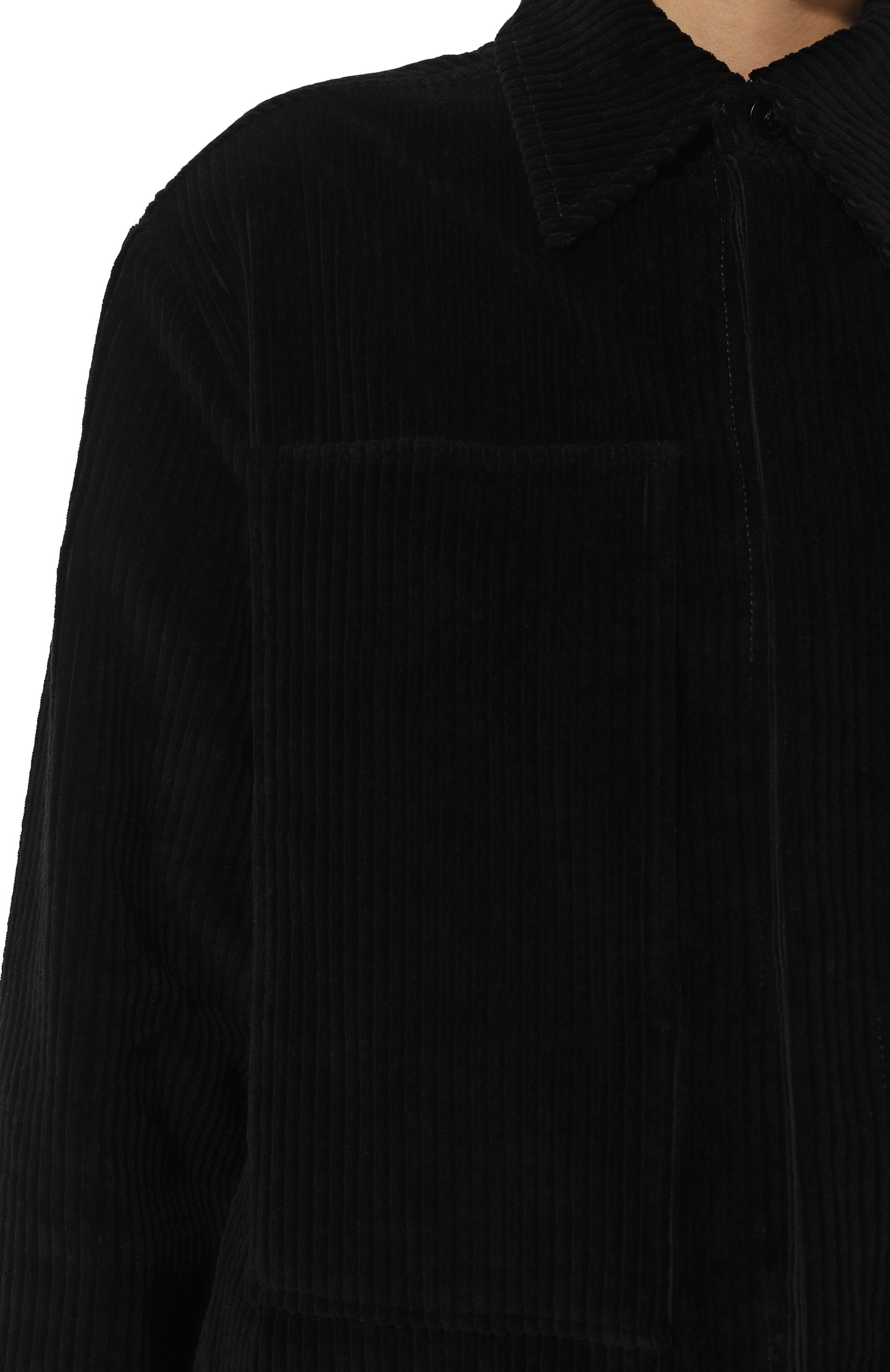 Вельветовая рубашка JIL SANDER черного цвета по цене 174500 руб., арт. J40DL0150-J45256, фото 5 Вельветовая рубашка JIL SANDER, арт. J40DL0150-J45256, фото 5