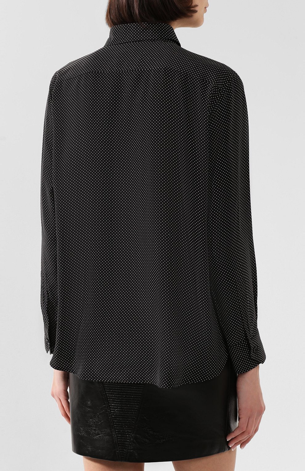 Шелковая рубашка SAINT LAURENT, арт. 395733/Y301W, фото 4