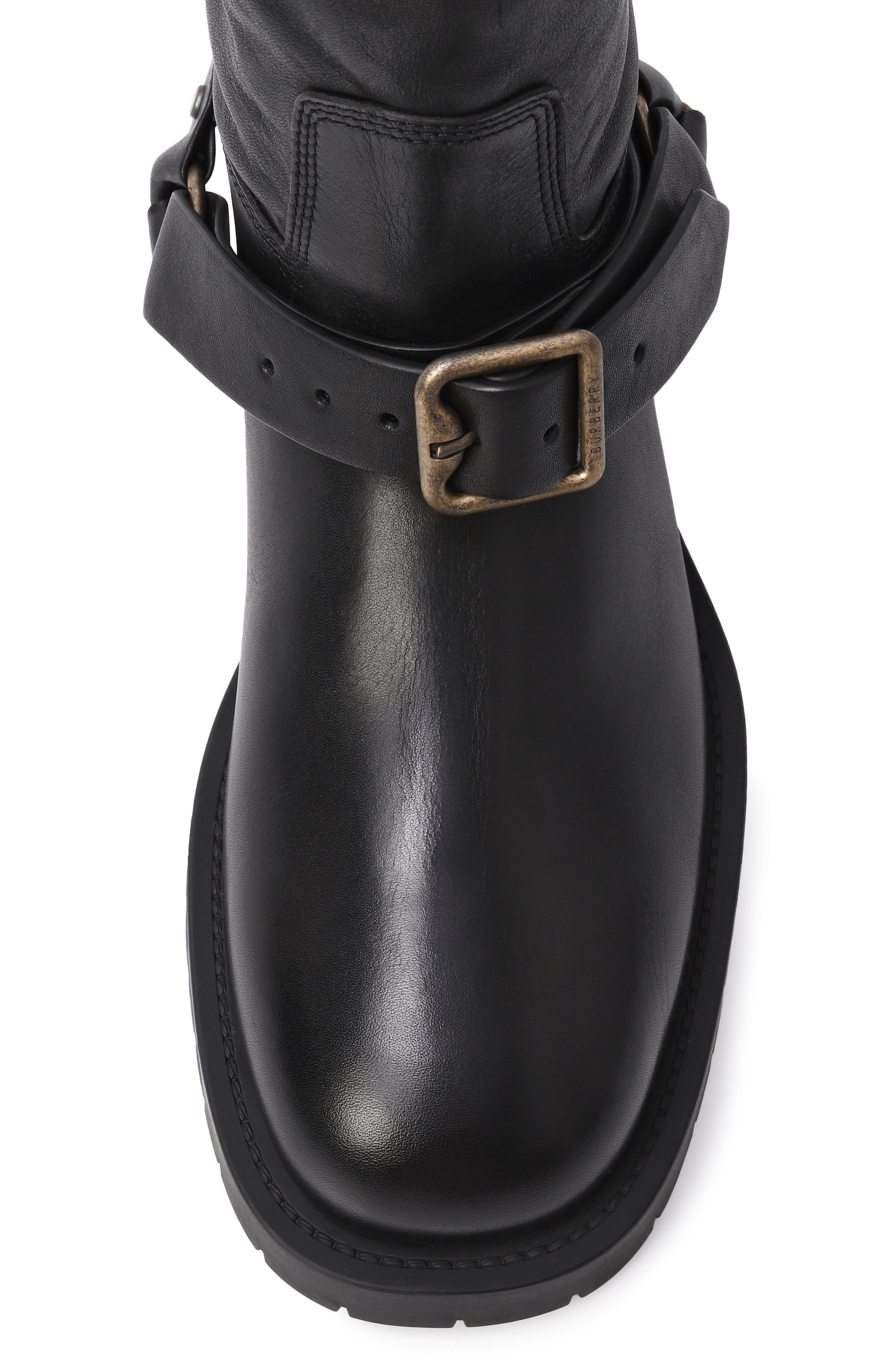 Кожаные полусапоги soft saddle BURBERRY, арт. 8111737, фото 6