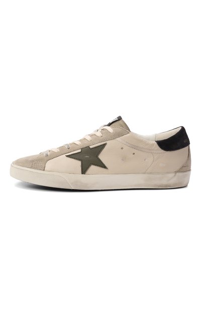 Кожаные кеды super-star GOLDEN GOOSE DELUXE BRAND кремового цвета по цене 72650 руб., арт. GMF00102.F008728, фото 3 Кожаные кеды super-star GOLDEN GOOSE DELUXE BRAND, арт. GMF00102.F008728, фото 3