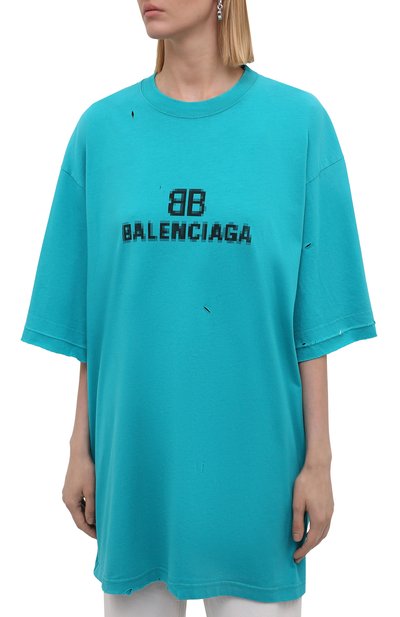 Хлопковая футболка BALENCIAGA, арт. 651795/TKVF5, фото 3
