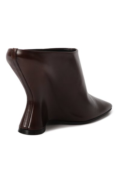 Кожаные мюли DRIES VAN NOTEN темно-коричневого цвета по цене 72100 руб., арт. WS242-1408/103, фото 5 Кожаные мюли DRIES VAN NOTEN, арт. WS242-1408/103, фото 5