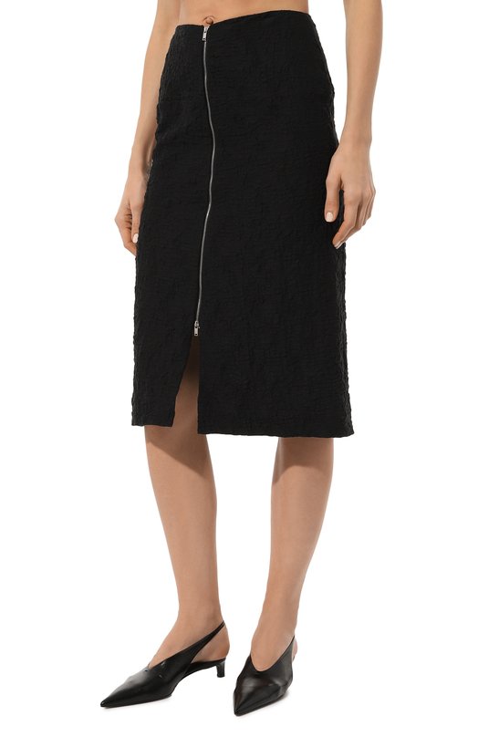 

Хлопковая юбка Jil Sander, Чёрный