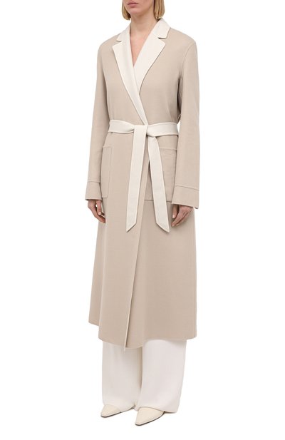 Кашемировое пальто LORO PIANA бежевого цвета по цене 687000 руб., арт. FAI5340, фото 3 Кашемировое пальто LORO PIANA, арт. FAI5340, фото 3