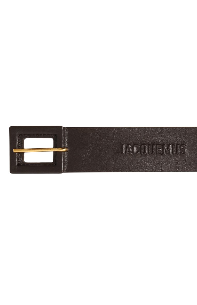 Женский кожаный ремень JACQUEMUS коричневого цвета, арт. 22H223AC315/3060BROWN | Фото 4 (Материал: Натуральная кожа; Нос: Не проставлено)