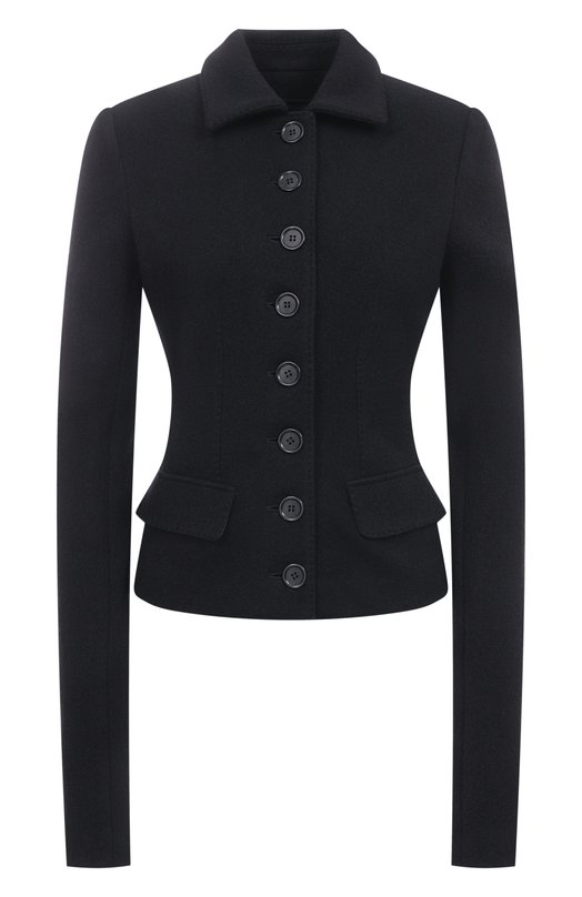 Шерстяной жакет Dolce & Gabbana F27HFT/HU2BB Чёрный F27HFT/HU2BB