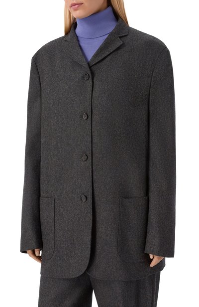 Шерстяной жакет JIL SANDER темно-серого цвета по цене 399000 руб., арт. J02BN0281/J40333, фото 3 Шерстяной жакет JIL SANDER, арт. J02BN0281/J40333, фото 3