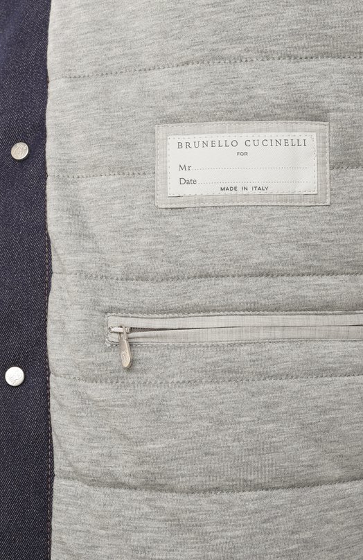 Джинсовая куртка Brunello Cucinelli MY4466880 Синий  MY4466880 Фото 6