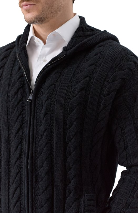 Кардиган из шерсти и кашемира MVST MUM15 Чёрный  MUM15 Фото 5