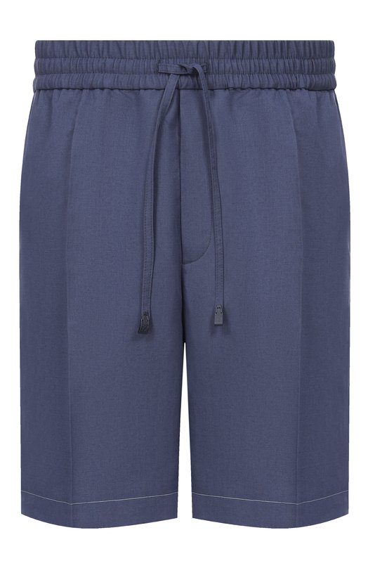 Шорты изо льна и хлопка Brioni RP3G0L/PA106 Синий RP3G0L/PA106