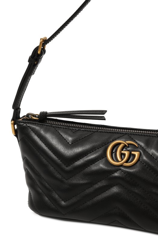 Сумка GG Marmont small Gucci 739166/AABZB Чёрный  739166/AABZB Фото 3