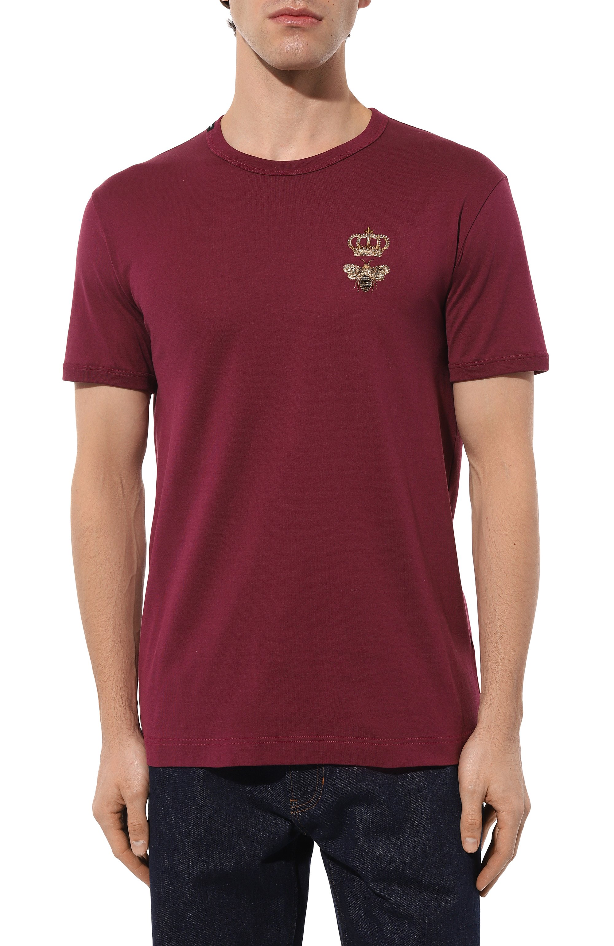 Хлопковая футболка DOLCE & GABBANA, арт. G8PV1Z/G7WUQ, фото 3