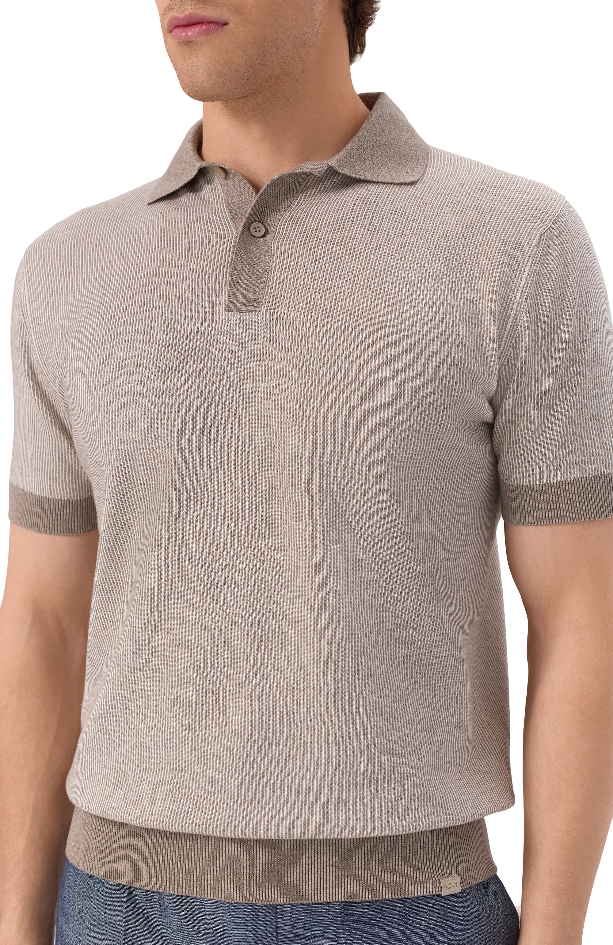 Поло из хлопка и кашемира PAUL&SHARK, арт. 25411604, фото 5