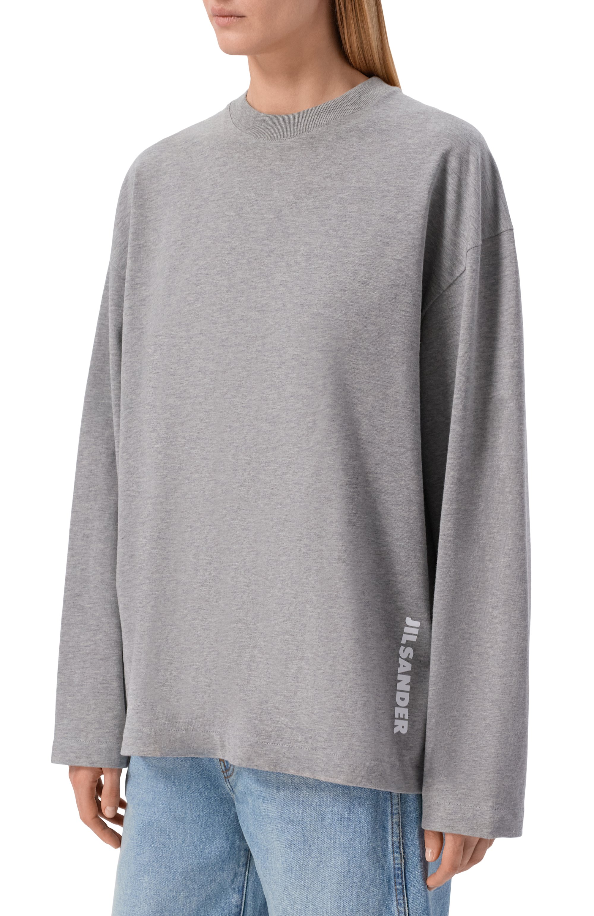 Хлопковый лонгслив JIL SANDER, арт. J02GC0174/J20399, фото 3