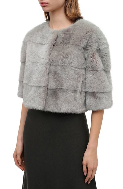 Шуба из меха норки YVES SALOMON, арт. 6EYV27941VMLX, фото 3