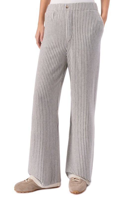 Брюки из шерсти и кашемира Allude 255/17751 Серый  255/17751 Фото 3