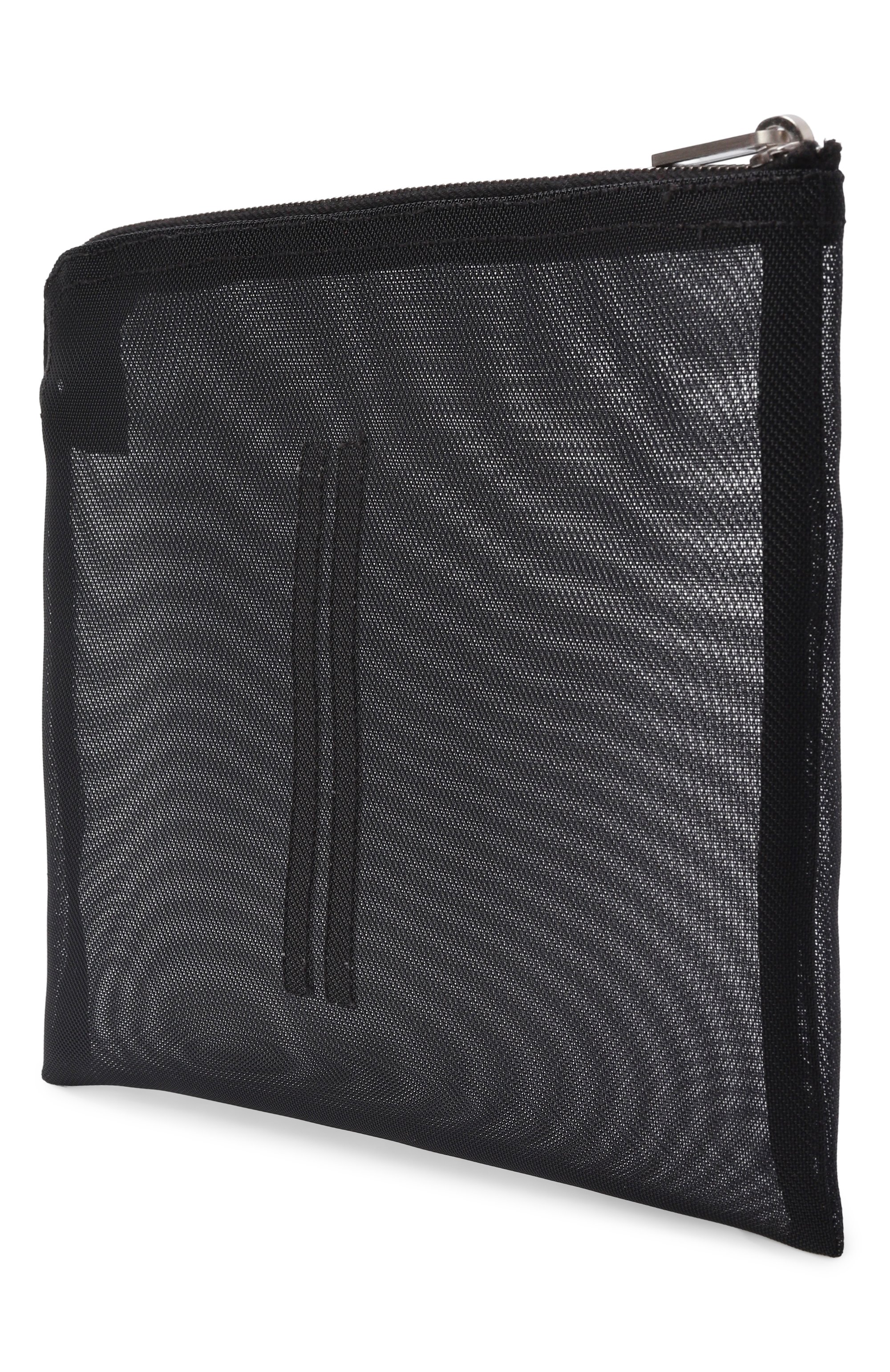 Футляр для документов RICK OWENS черного цвета по цене 48250 руб., арт. RA01F0819/NM, фото 2 Футляр для документов RICK OWENS, арт. RA01F0819/NM, фото 2