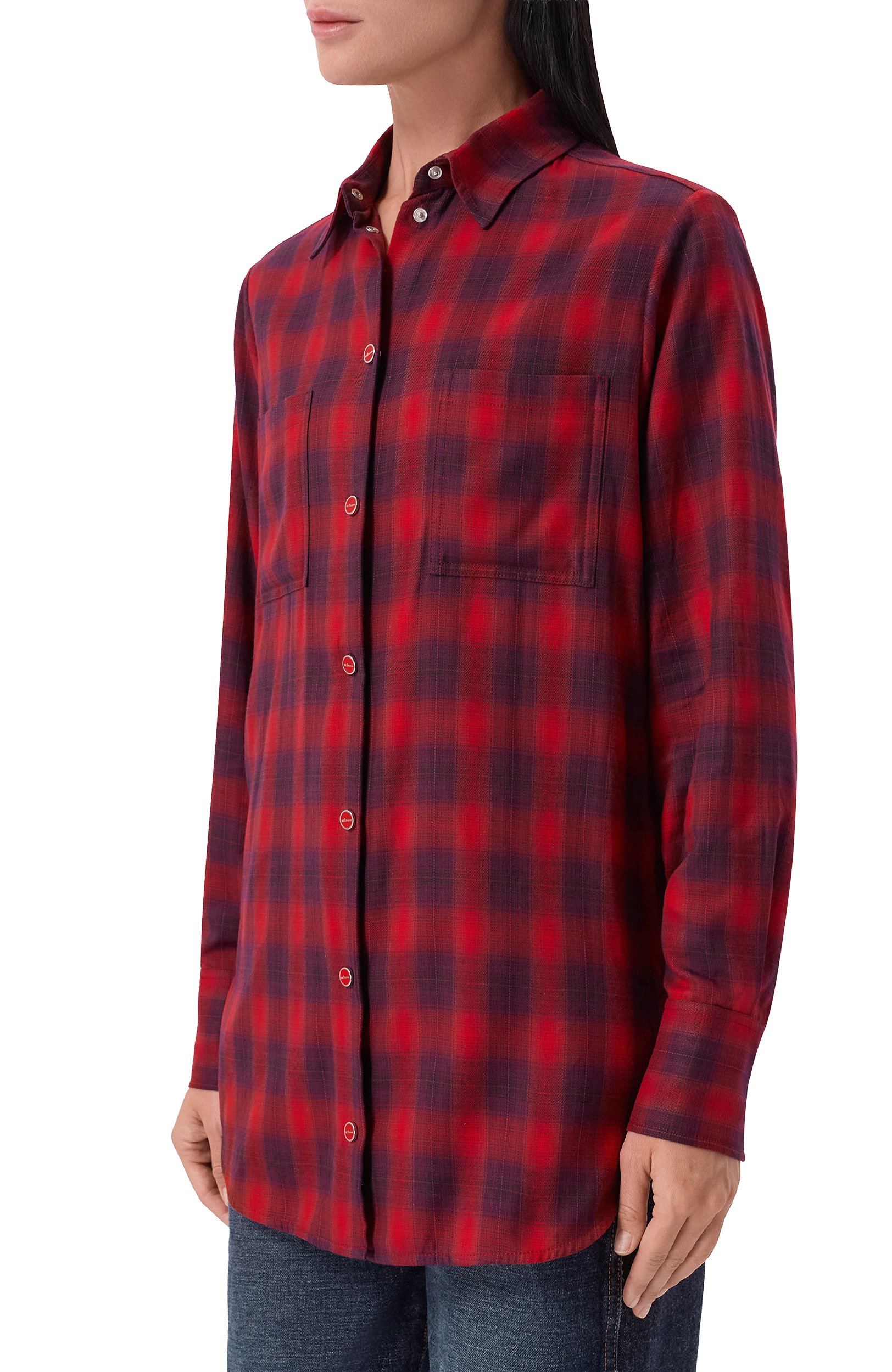 Рубашка из хлопка и лиоцелла KITON, арт. D52445H09807, фото 3