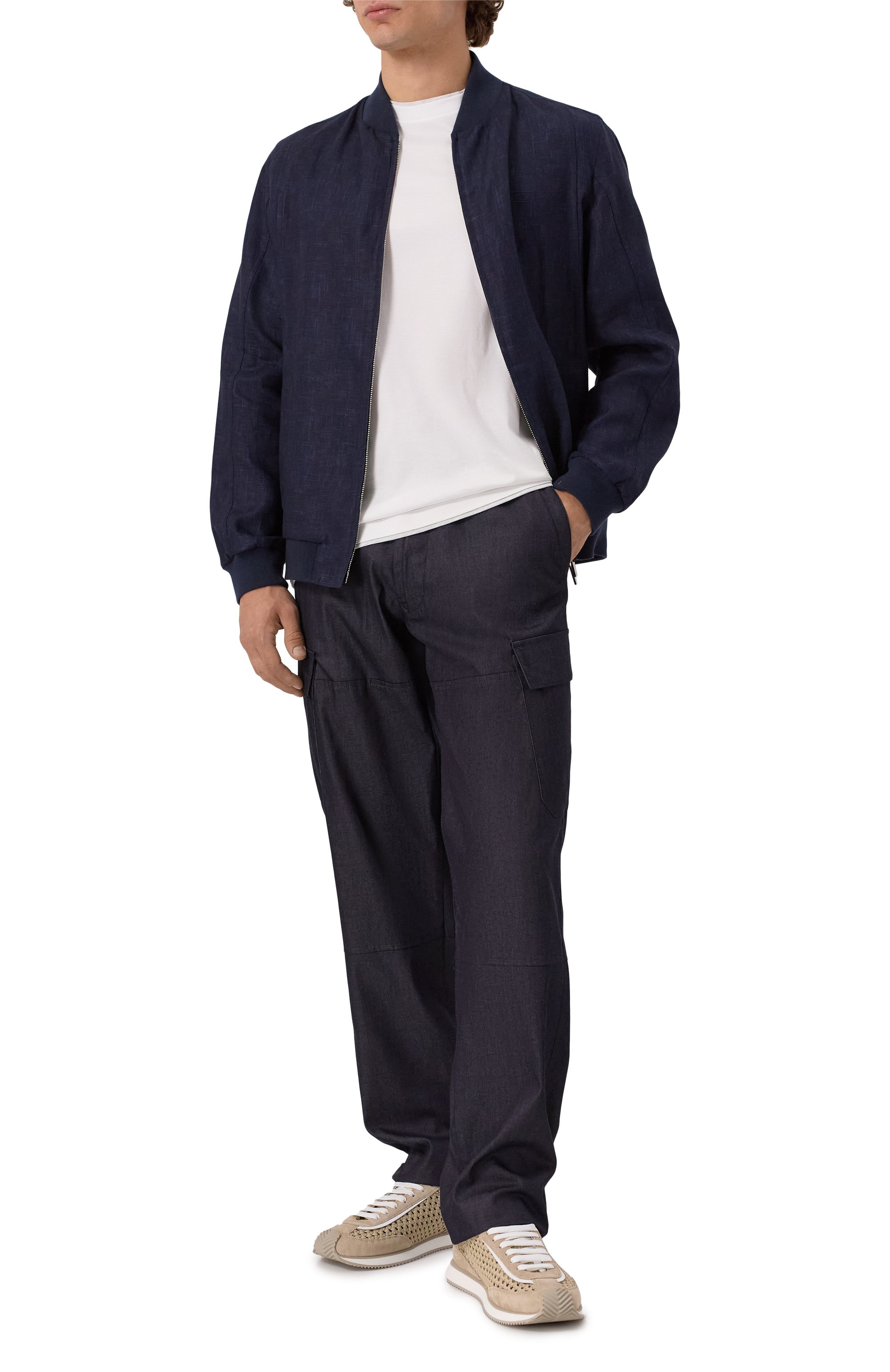 Льняной бомбер ZILLI, арт. B0M01BM0800VNI000_N01N, фото 2