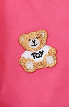 Детские хлопковые шорты MOSCHINO фуксия цвета, арт. HAQ018/LLA12/4-8 | Фото 3 (Материал внешний: Хлопок; Нос: Не проставлено; Случай: Повседневный; Тематический товар: Teddy Bear; Ростовка одежда: 4 года | 104 см, 5 лет | 110 см, 6 лет | 116 см, 8 лет | 128 см)