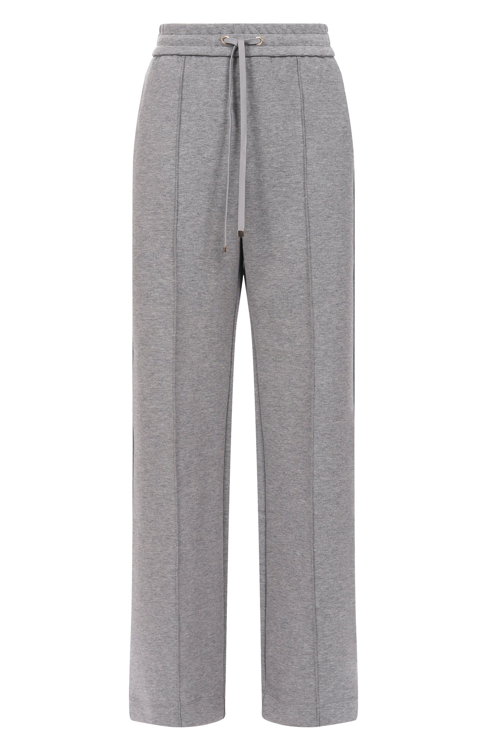 Хлопковые брюки MARINA SPORT серого цвета по цене 25400 руб., арт. MEDEA, фото 1 Хлопковые брюки MARINA SPORT, арт. MEDEA, фото 1