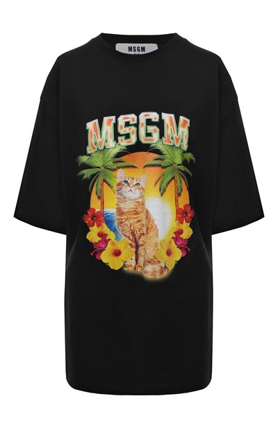 Хлопковая футболка MSGM, арт. 3441MDM175 237002, фото 1