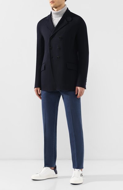 Кашемировый пиджак GIORGIO ARMANI темно-синего цвета по цене 449000 руб., арт. 9WGGG0AU/T009Z, фото 2 Кашемировый пиджак GIORGIO ARMANI, арт. 9WGGG0AU/T009Z, фото 2