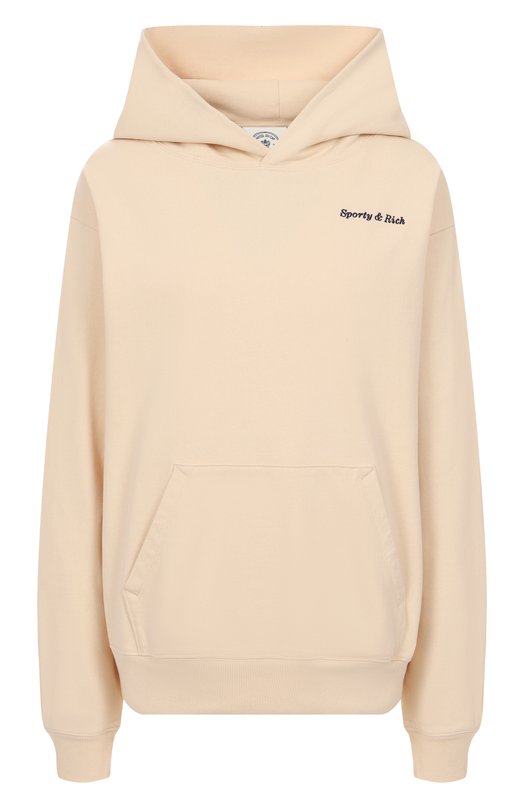Хлопковое худи Sporty & Rich x Hotel du Cap-Eden-Roc Sporty and Rich ST07060666CR01 Кремовый ST07060666CR01