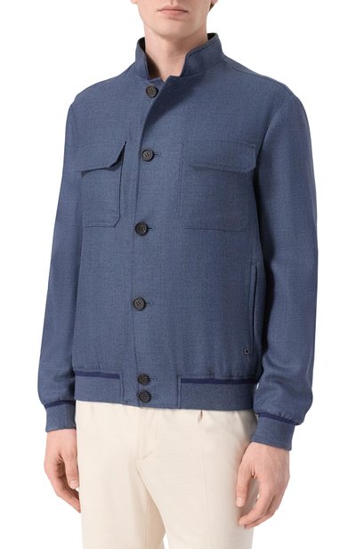 Бомбер из шелка и шерсти STEFANO RICCI, арт. M7J6100110/KL003U_001, фото 3