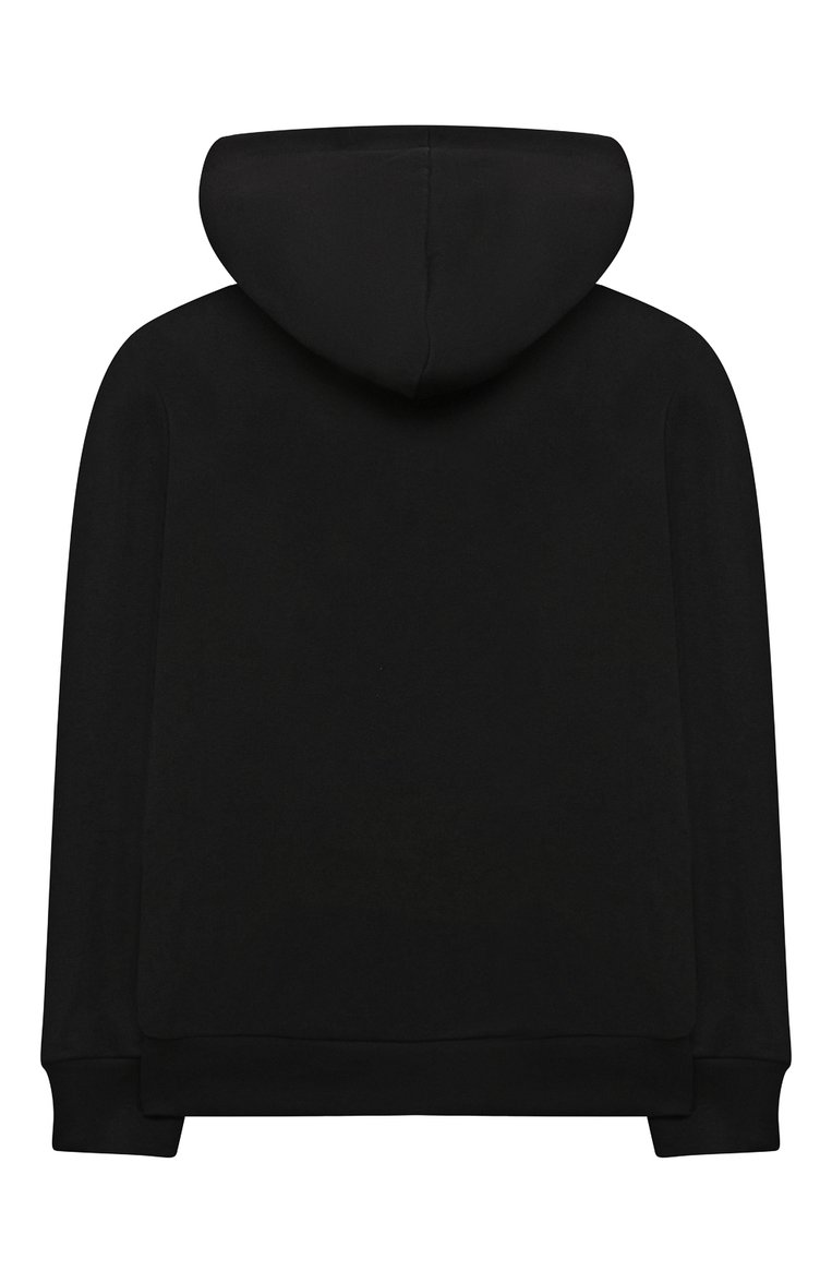 Детский хлопковое худи MARCELO BURLON KIDS OF MILAN черного цвета, арт. CBBB002F21FLE002 | Фото 2 (Материал внешний: Хлопок; Рукава: Длинные; Мальчики Кросс-КТ: Худи-одежда; Материал сплава: Проставлено; Драгоценные камни: Проставлено; Ростовка одежда: 10 - 11 лет | 140 - 146см, 12 лет | 152 см, 8 лет | 128 см)
