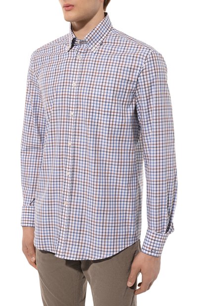 Хлопковая рубашка PAUL&SHARK разноцветного цвета по цене 29500 руб., арт. 14313018, фото 3 Хлопковая рубашка PAUL&SHARK, арт. 14313018, фото 3