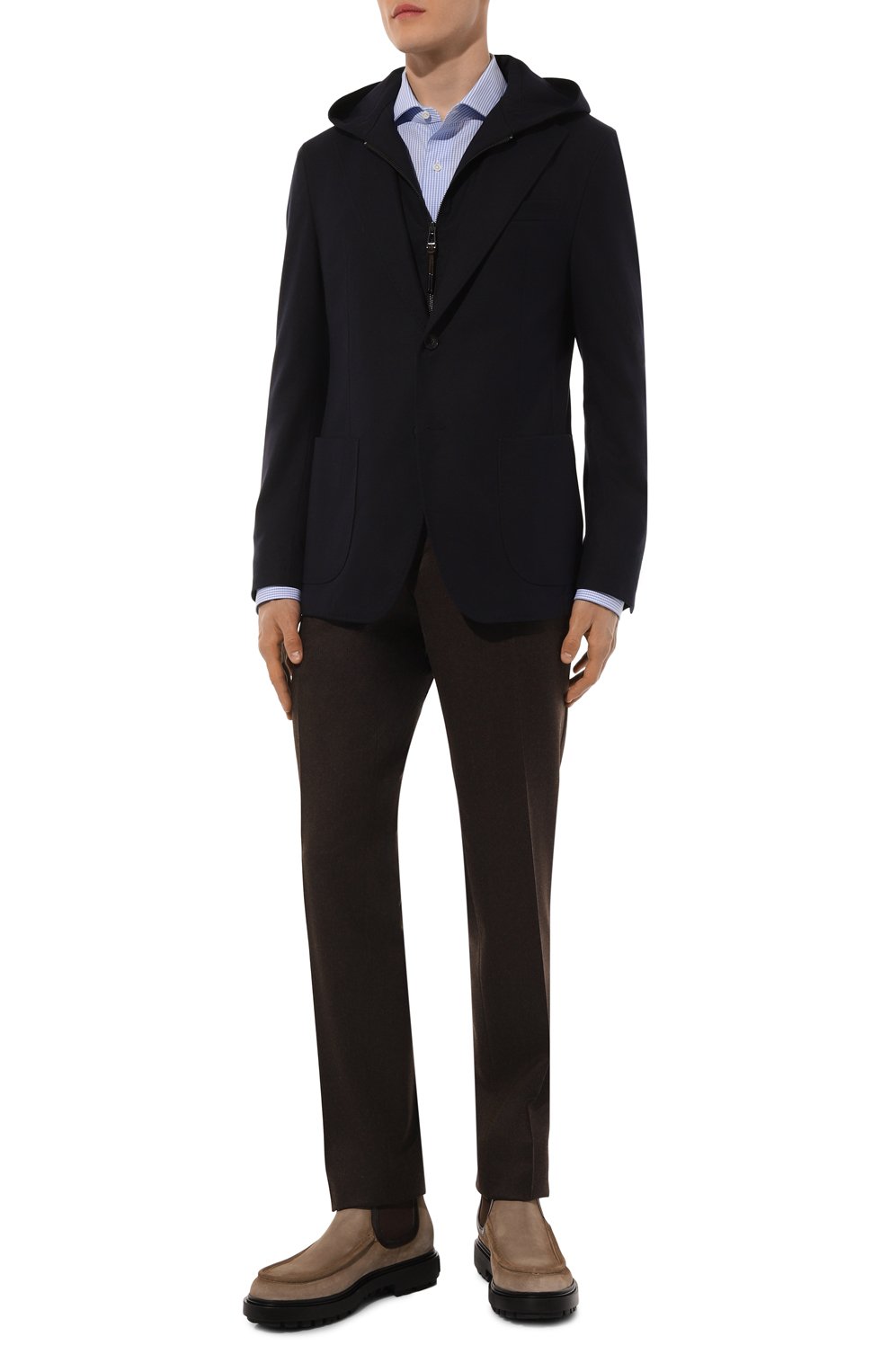 Замшевые челси stmoriz SANTONI, арт. MGSG18902NERBNBT, фото 2